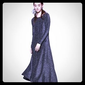 Zara glitter fine knit dress in small nwt
